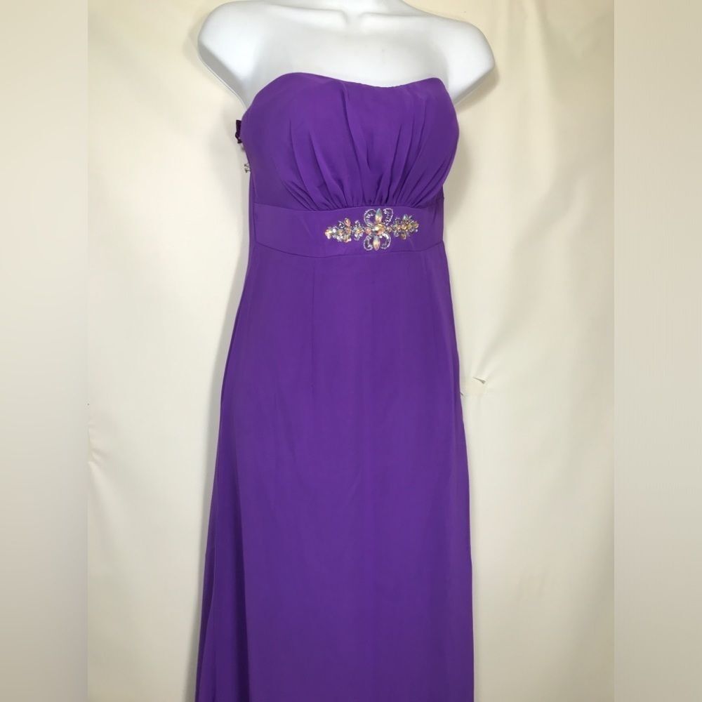My Fashion Style Purple egg plant Size medium NWT Prom Evening Dress